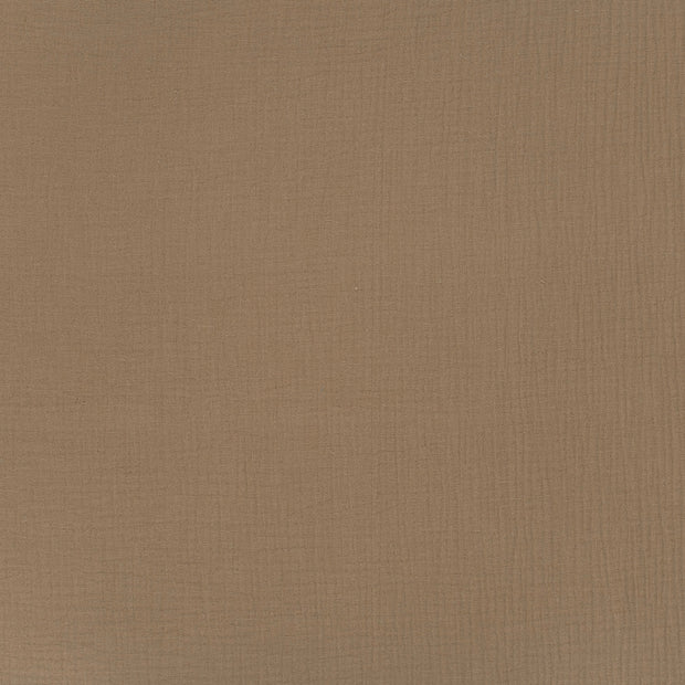 Muslin extra wide fabric Camel matte 