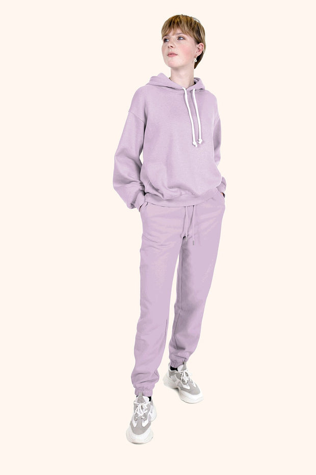 Jogging fabric Unicolour Lavender