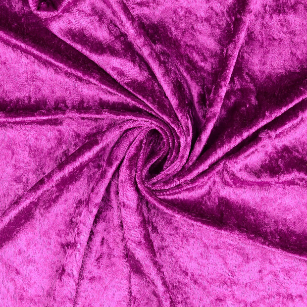 Velours fabrik fuchsia crushed 