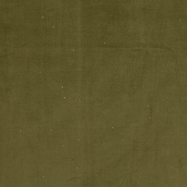 Velours Côtelé bébé 21w tissu Unicolore Vert Olive