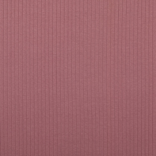 Rib Jersey tissu Unicolore Mauve
