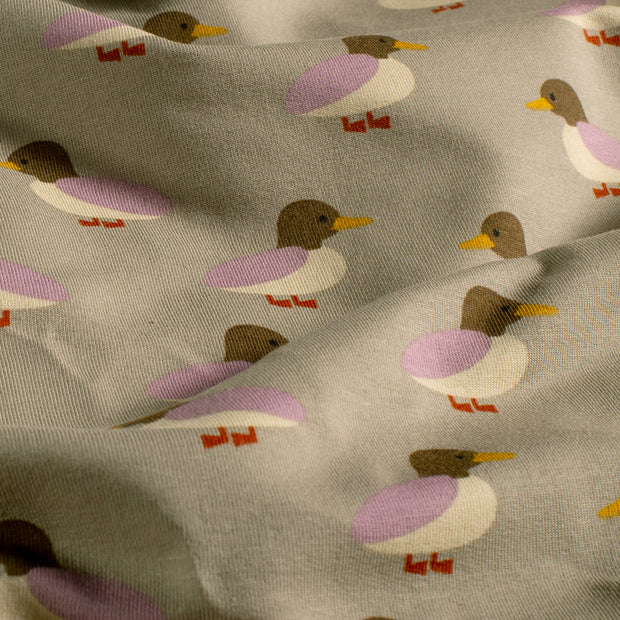French Terry geraut fabrik Ente Beige