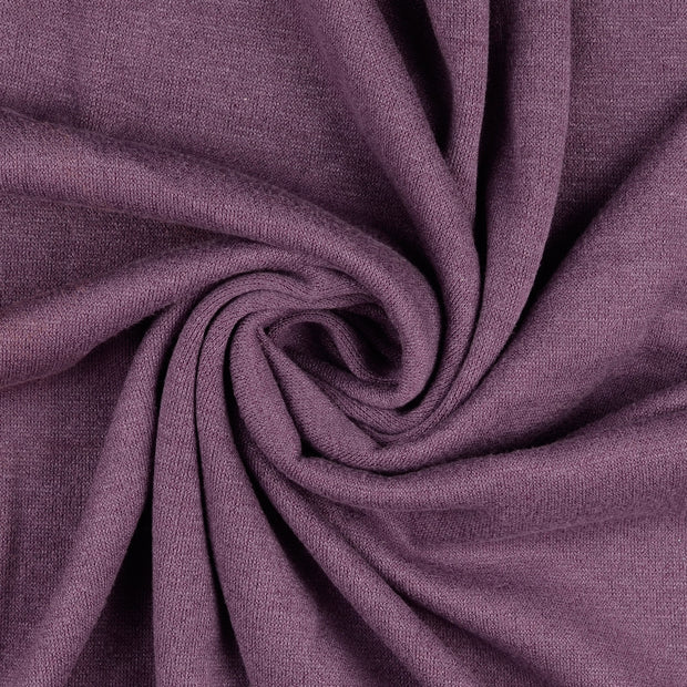 Heavy Knit tissu Pourpre brossé 