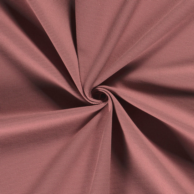Waffle piqué fabric Old Pink 