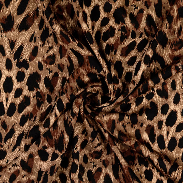 Viscose Satin fabrik Beige 