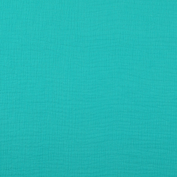 Musselin fabrik Uni Turquoise