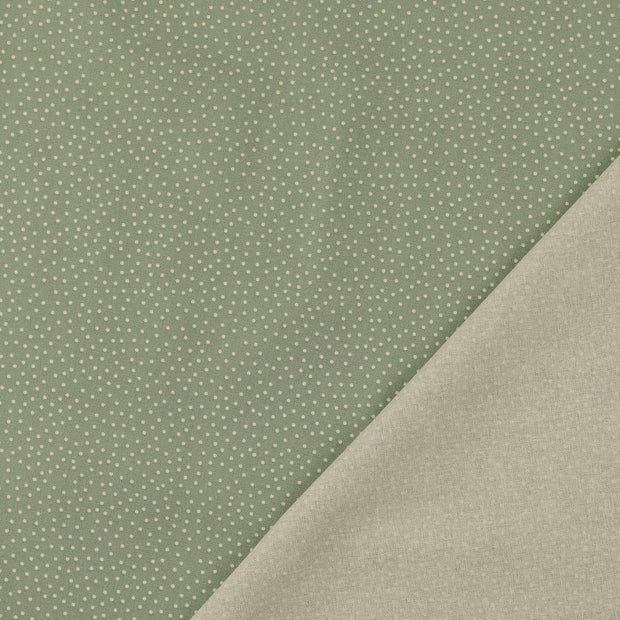 Cotton Poplin fabric Mint printed 