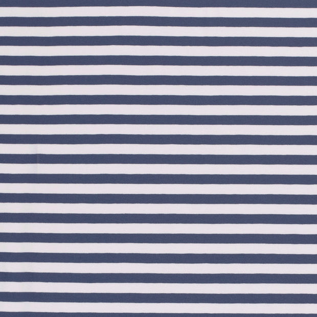 Cotton Jersey Yarn Dyed fabric Stripes Indigo