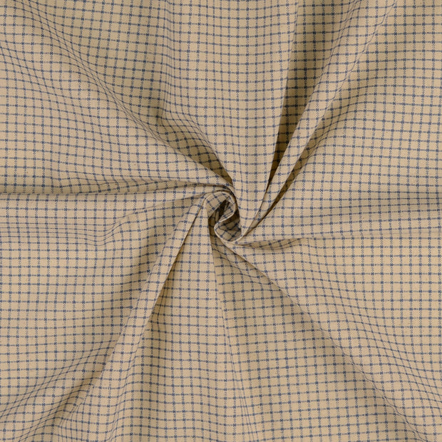 Cretonne tissu Indigo 