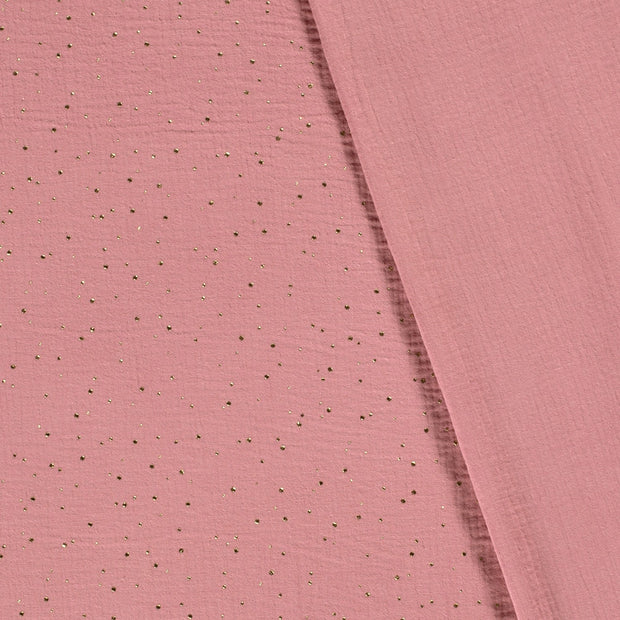 Muslin fabric Dots dew drops 