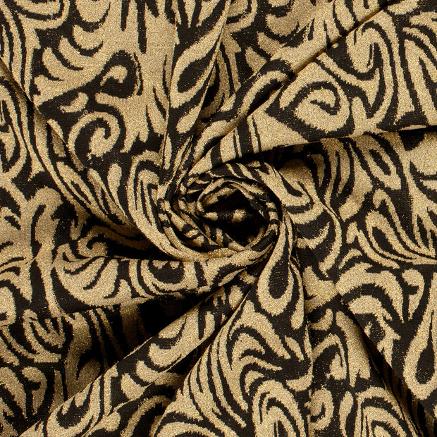Jacquard tissu Abstrait Doré