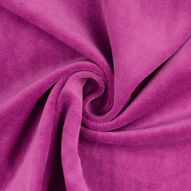Velours fabrik fuchsia 