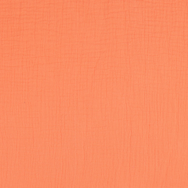 double gaze tissu Unicolore Coral