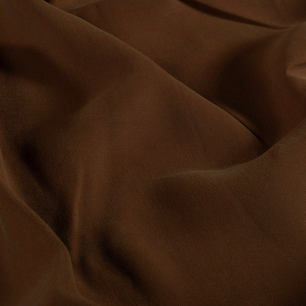 Viscose Twill fabrik Uni Braun