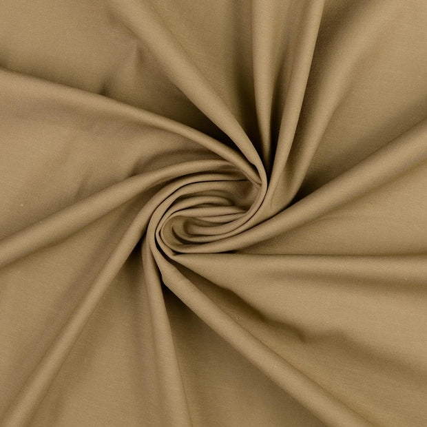 Baumwolle Satin fabrik Beige matt 