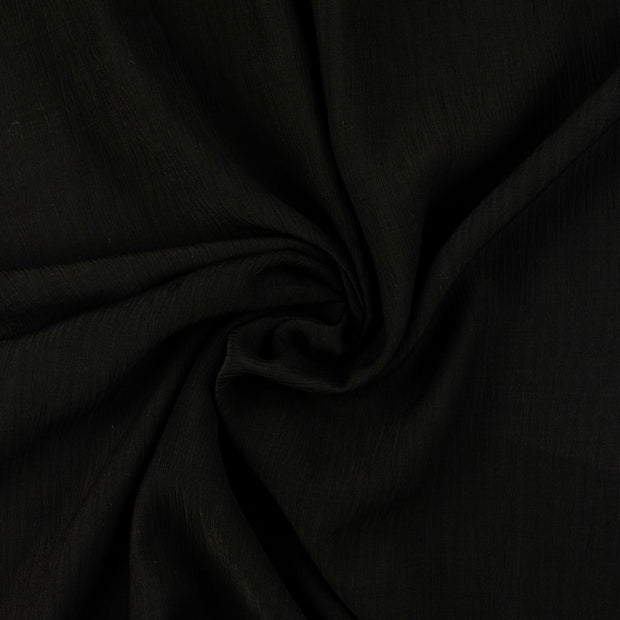 Popeline de Viscose tissu noir 