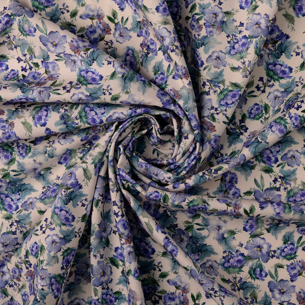Popeline de Coton tissu Blanc cassé 