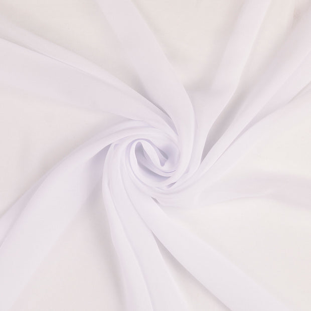 chiffon fabric white 