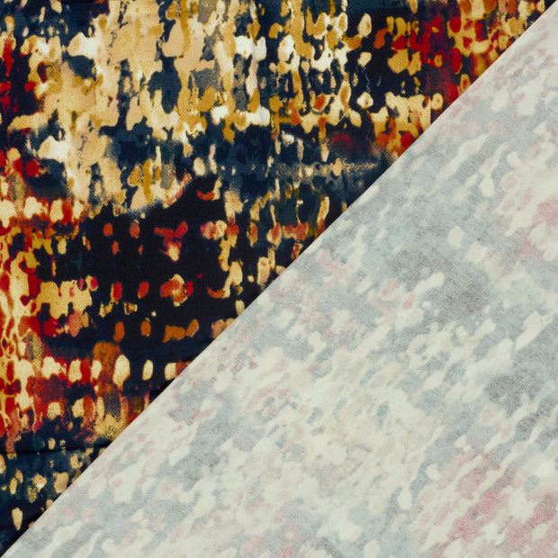 Viscose Vortex Jersey tissu Abstrait imprimé 