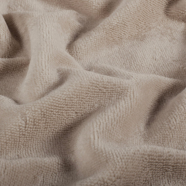 Polaire de Bambou tissu Unicolore Beige