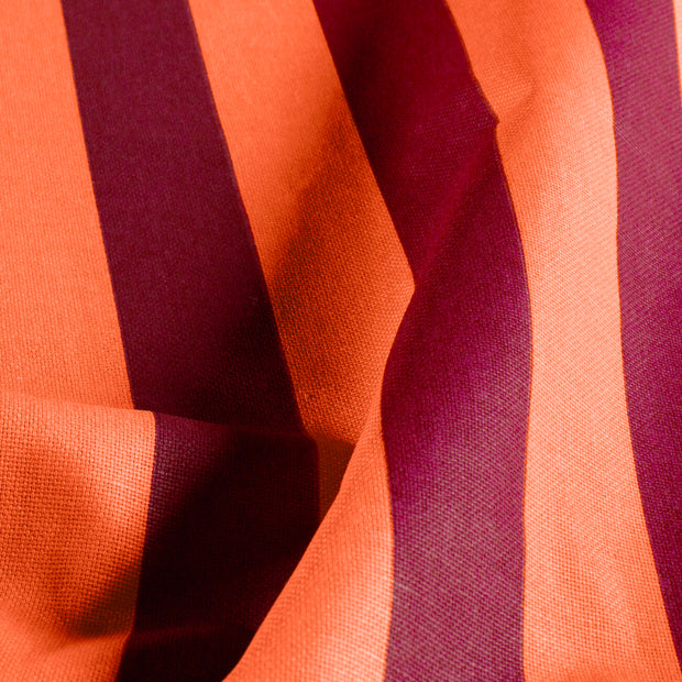 Panama fabric Stripes Bordeaux