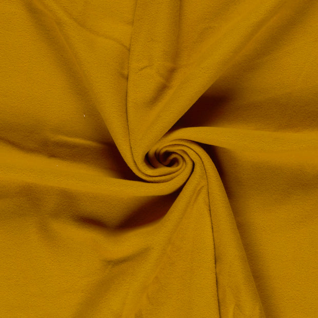Cotton Fleece fabric Oker brushed 