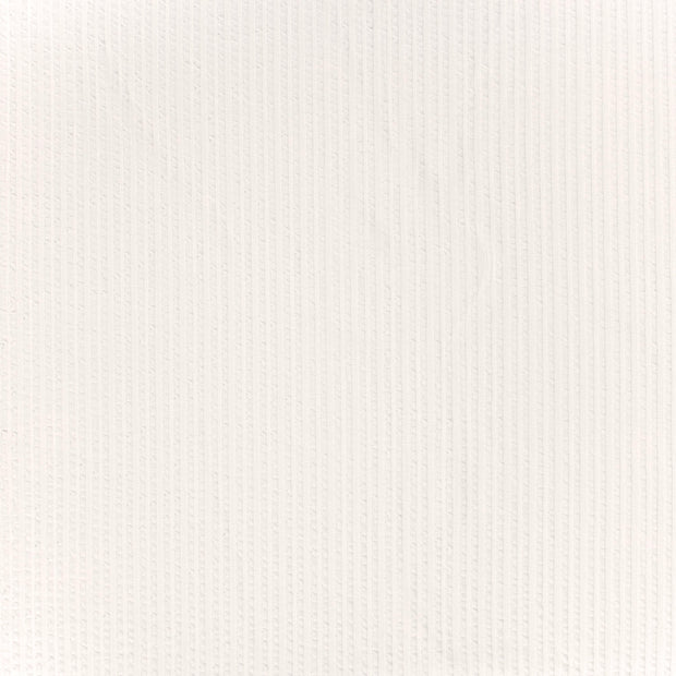 Rib Jacquard tissu Blanc cassé texturé 