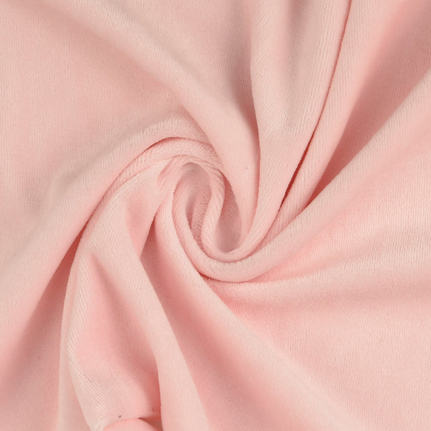 Nicky velours tissu Rose clair 