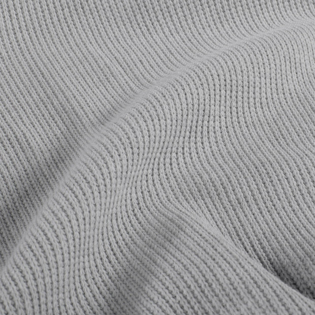 Heavy Knit fabric Cable Light Grey