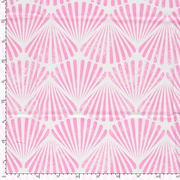 Bambus Poplin fabrik Muscheln Rosa