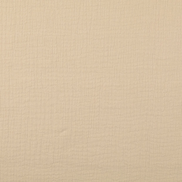 double gaze tissu Unicolore Beige