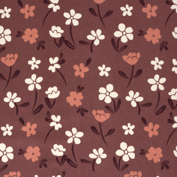 Flannel fabric Bordeaux 