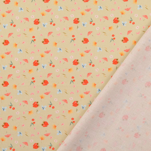 Fahnentuch fabrik beige 
