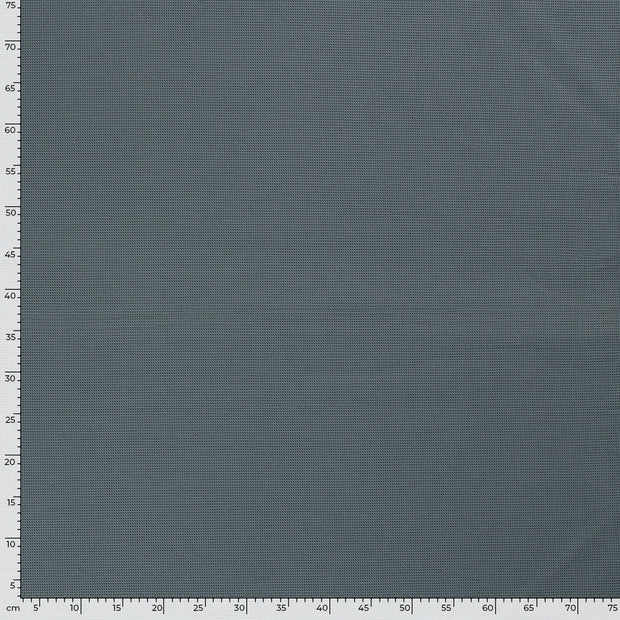 Waffle piqué fabric Unicolour Steel Blue