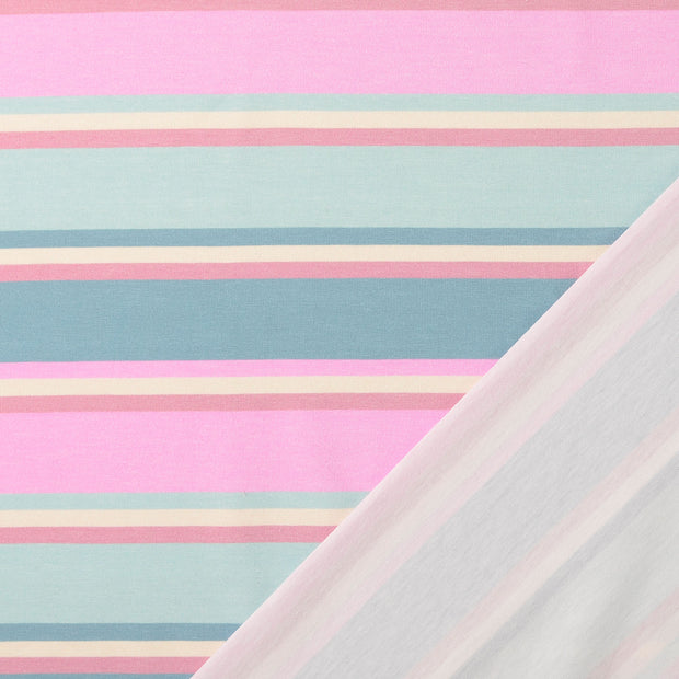Jersey fabric Pink digital printed 