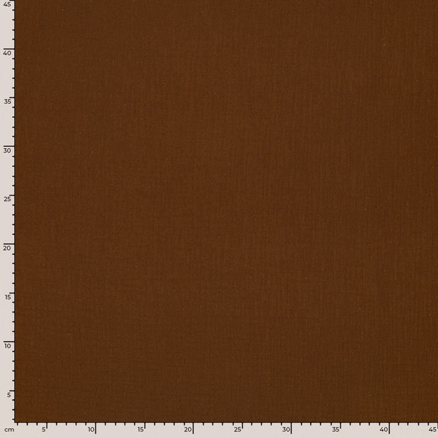 Muslin extra wide fabric Unicolour Brown