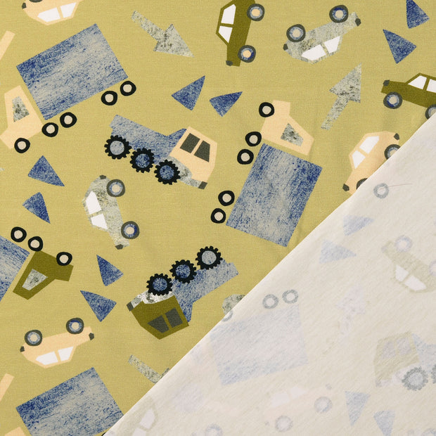 Jersey fabric Bronze digital printed 