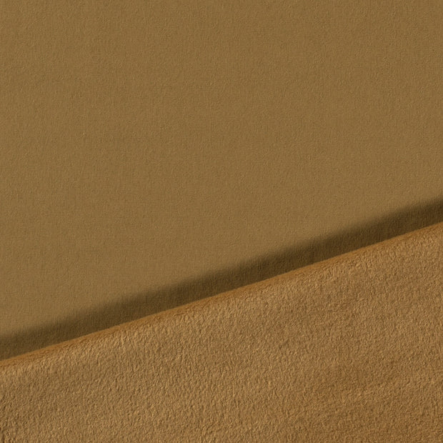 Polaire des Alpes tissu Camel brossé 