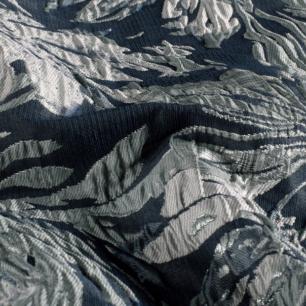 Jacquard fabrik Blumen Schwarz