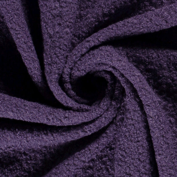 Bouclé fabric Unicolour Carbon