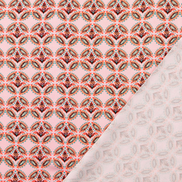 Viscose Twill fabrik Helles Pink digital bedruckt 