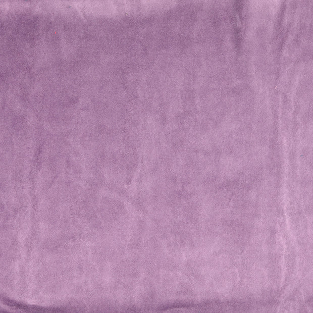 Velours tissu Unicolore Lilas