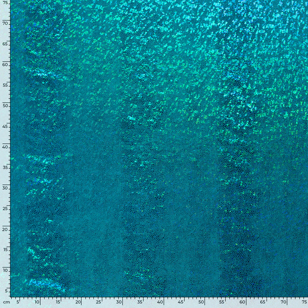 Lamé tissu serpents Bleu Ciel