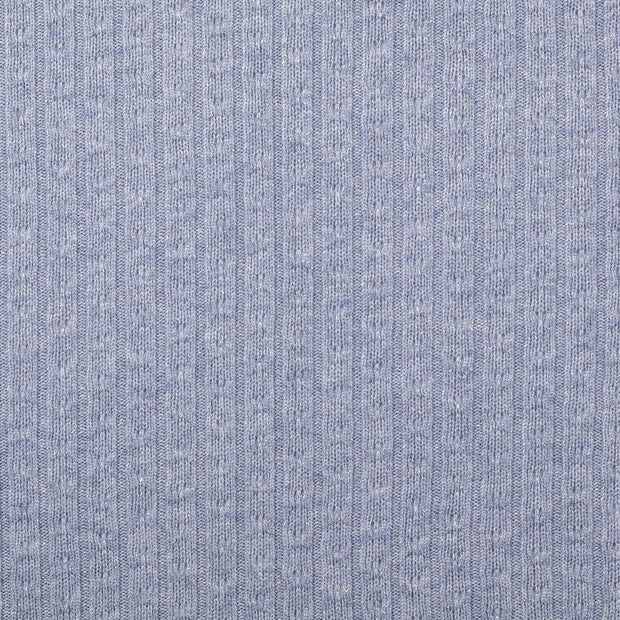 Heavy Knit tissu Unicolore Indigo