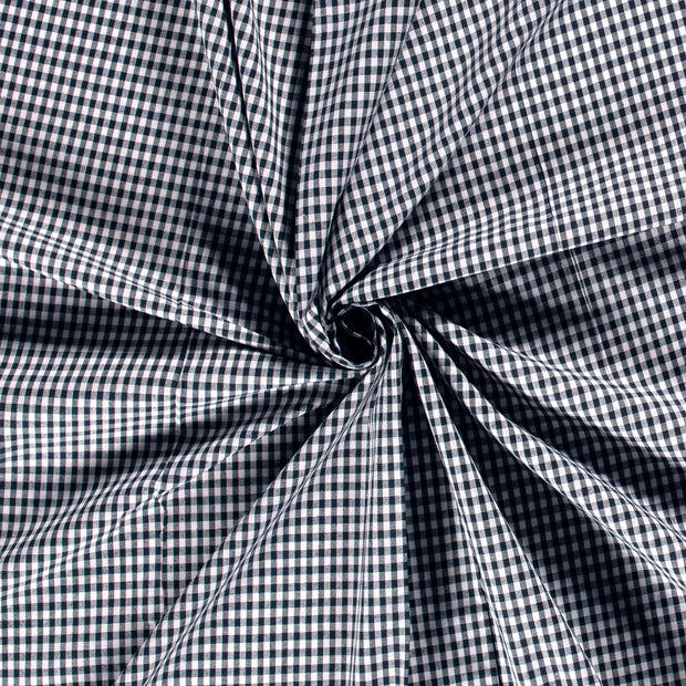 Popeline de Coton tissu Bleu Marine mat 