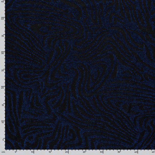 Jacquard fabrik Abstrakt Königsblau