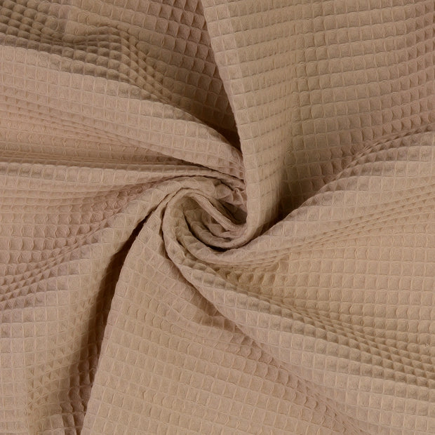 Waffelpiqué fabrik Beige 