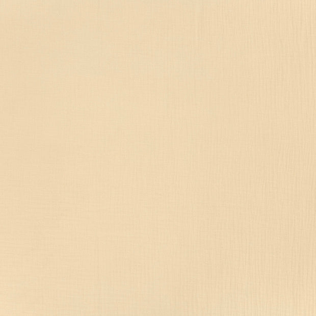 Muslin GOTS organic fabric Beige matte 