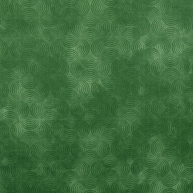Popeline de coton tissu motifs géométriques Vert Forêt