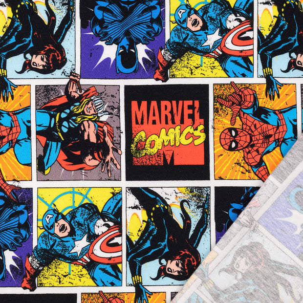 Baumwolle Jersey fabrik Superhelden Marvel digital bedruckt 
